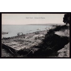 CORRIENTES SANTO TOME EMBARQUE DE MADERA ANTIGUA TARJETA POSTAL